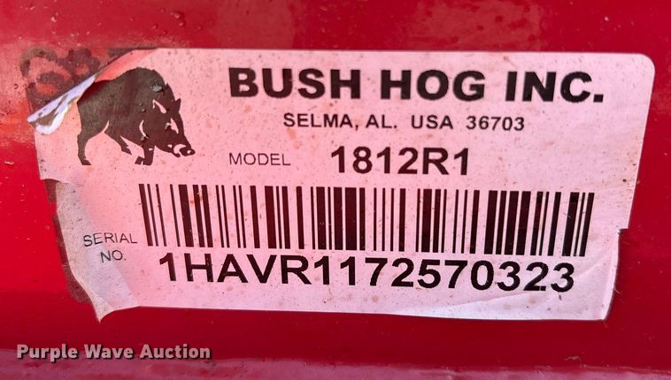 image for item OB9460 Bush Hog 1812R1 batwing rotary mower