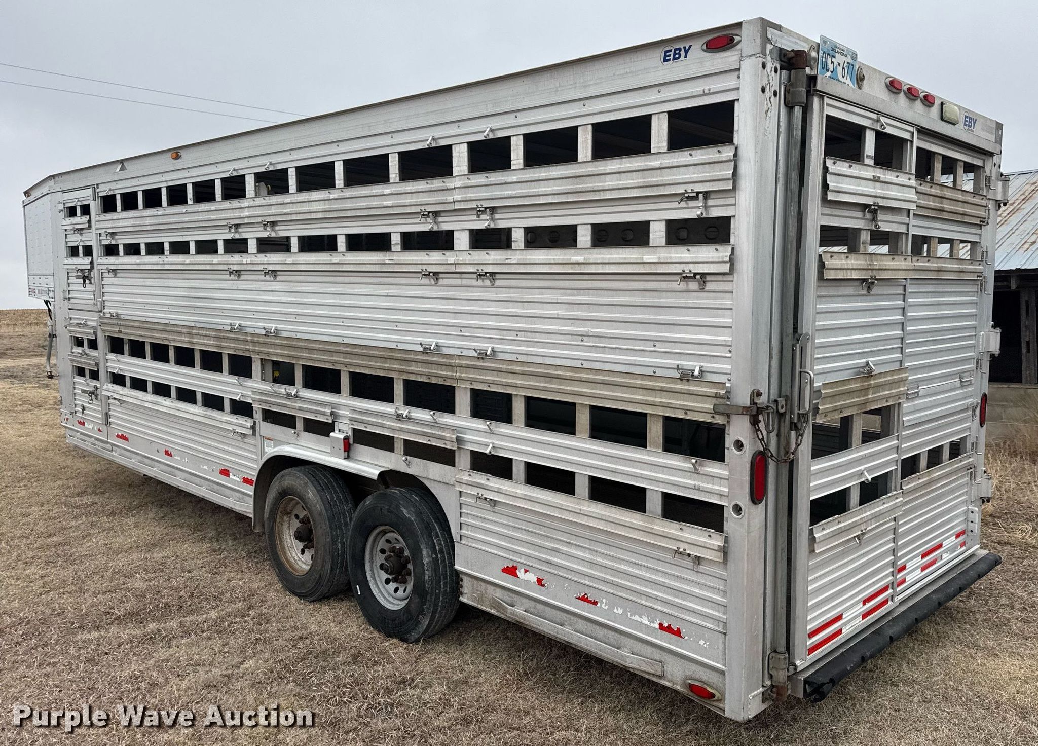 鉄道模型 TURNPIKE LIVESTOCK TRAILER MAMMOTH 2014 M.H. EBY Ruff Neck livestock trailer in Utica, KS