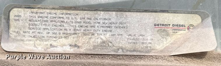 image for item DH9553 2005 Freightliner  Columbia  semi truck