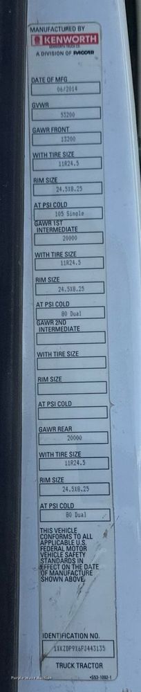 image for item DM5608 2015 Kenworth T880 semi truck