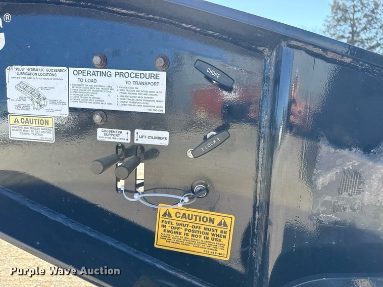 image for item DS3636 2021 Trail King TK110HDG lowboy equipment trailer