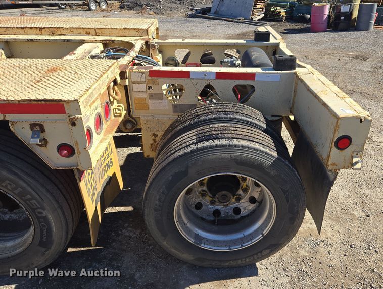 image for item DS3653 2009 Trail King TK110HDG-523 lowboy equipment trailer