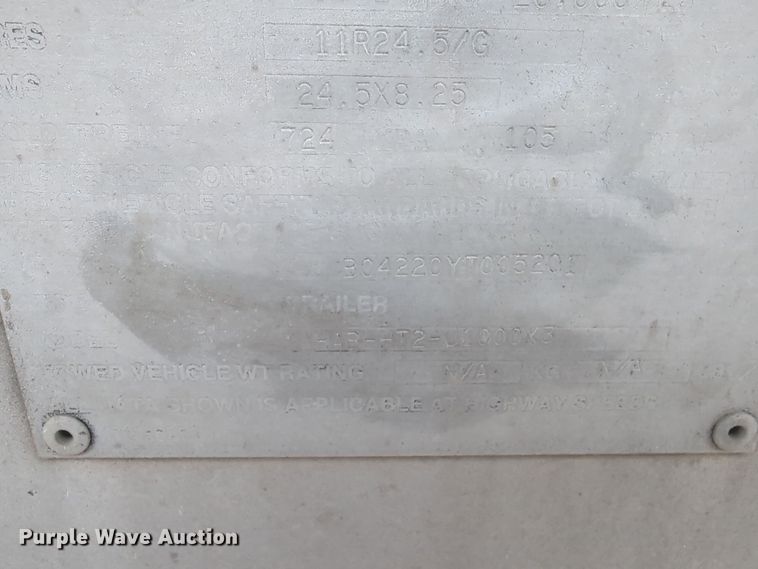 image for item DT6560 2000 Fruehauf HAB-HT2-J1000X3 pneumatic dry bulk trailer