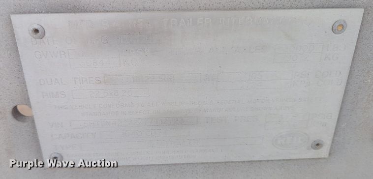 image for item DT6568 2007 Heil pneumatic dry bulk trailer