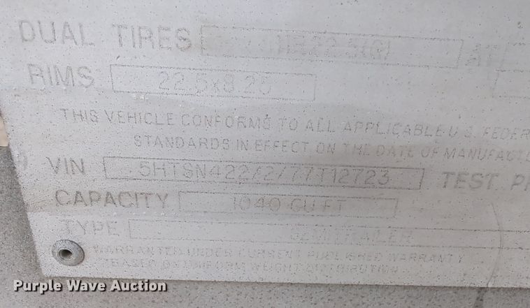 image for item DT6568 2007 Heil pneumatic dry bulk trailer