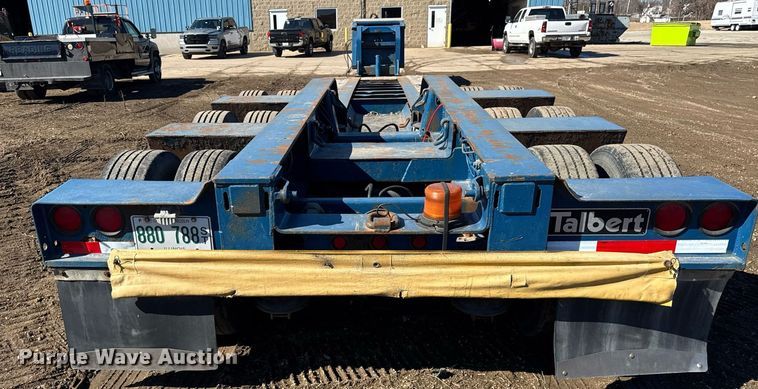 image for item DU3326 2003 Talbert T(4)DW-55-HPG-1-T1 lowboy equipment trailer