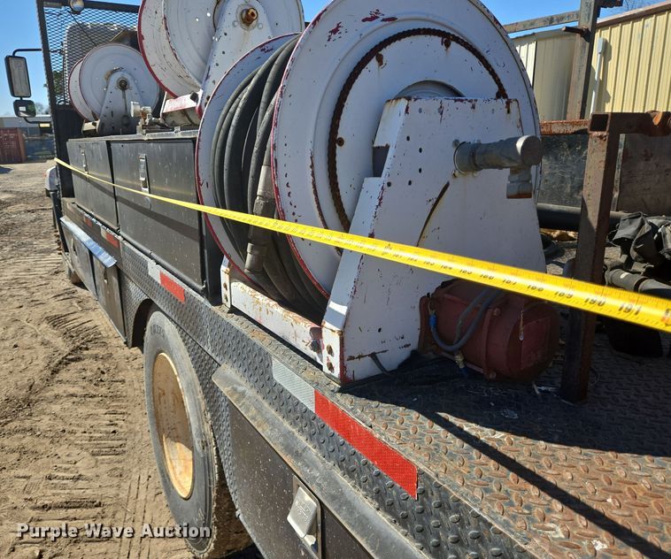 image for item DV1327 2008 Hino 268 flatbed truck