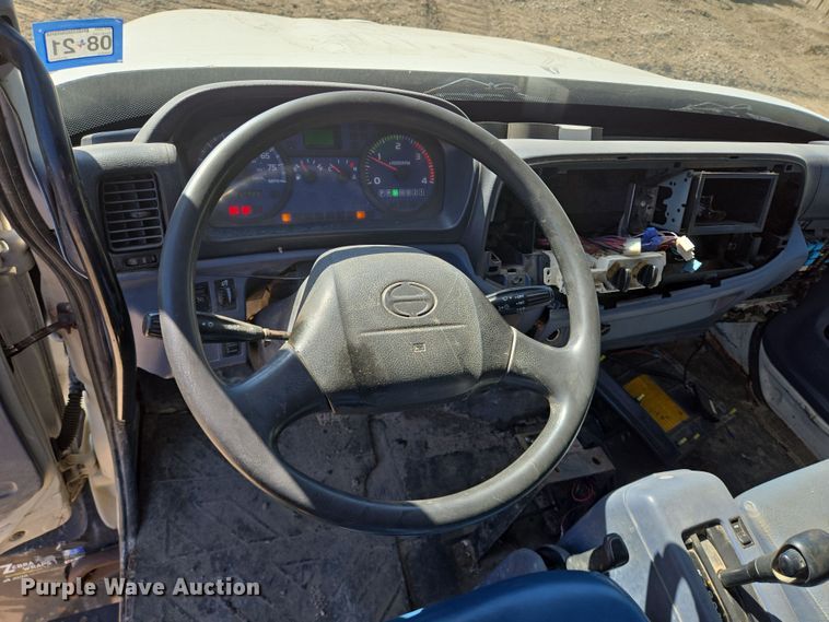 image for item DV1327 2008 Hino 268 flatbed truck