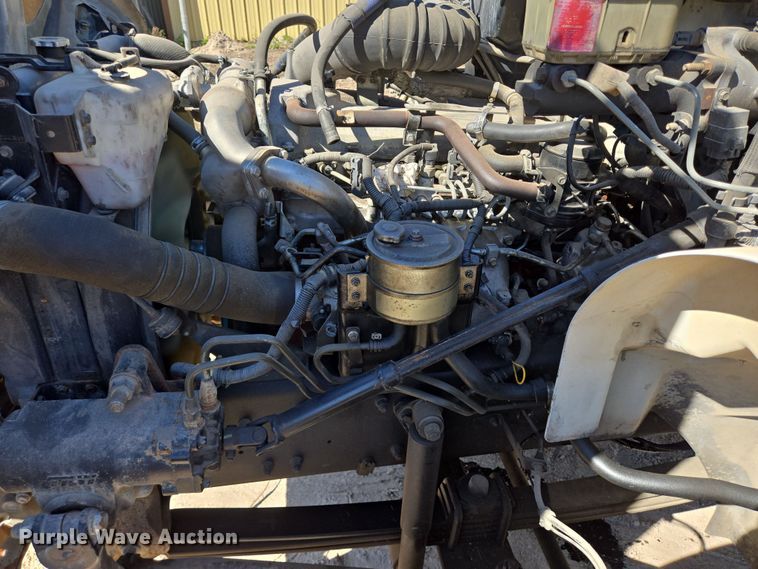 image for item DV1327 2008 Hino 268 flatbed truck