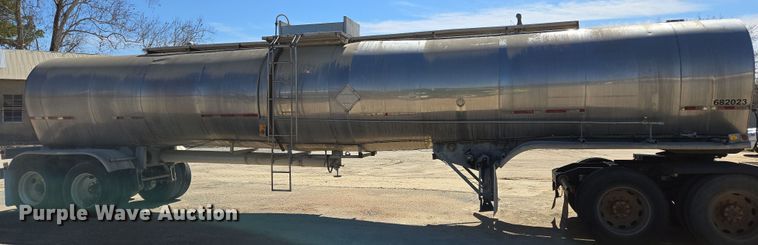 image for item DW8513 1987 Sunshine Stainless Tank & Equipment tank trailer
