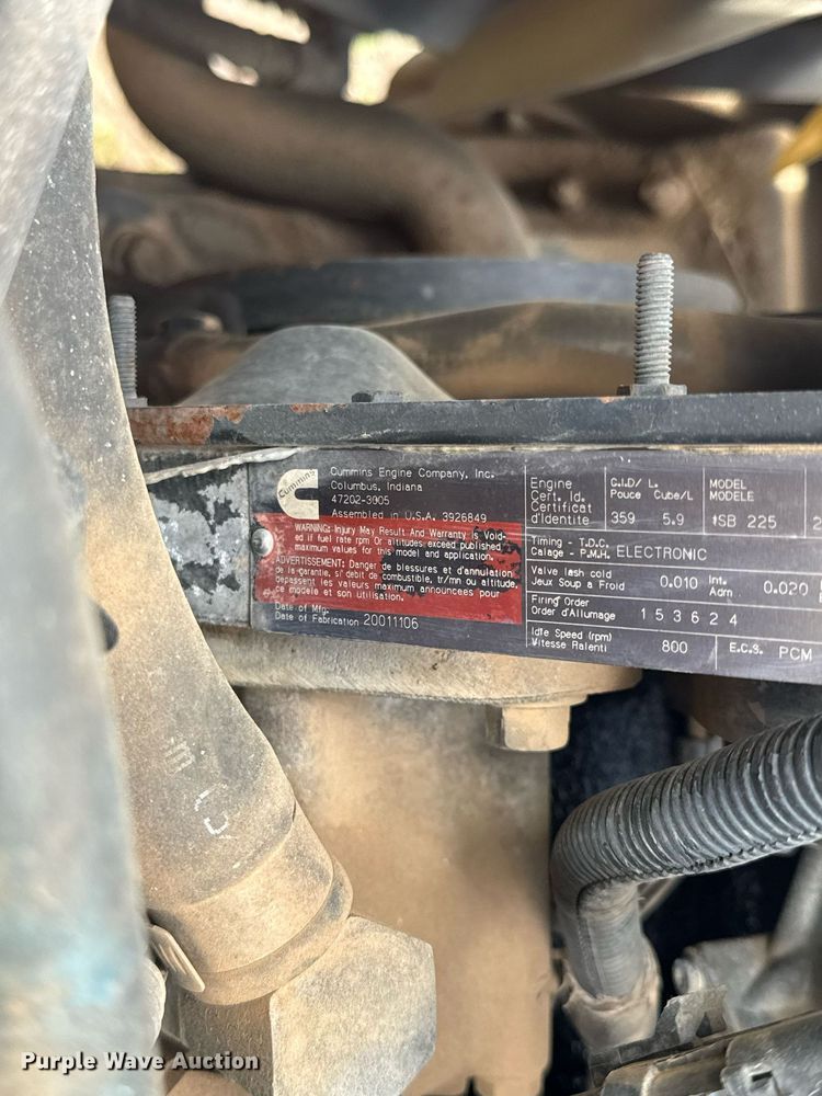 image for item EC3504 2002 Sterling Acterra utility / service truck