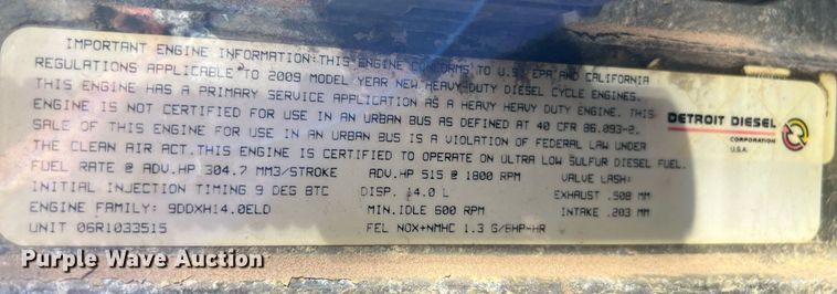 image for item ED2481 2010 Freightliner Coronado semi truck