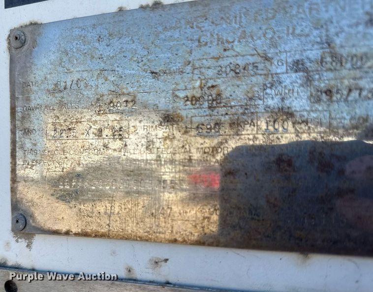 image for item ED3997 2003 Great Dane dry van trailer