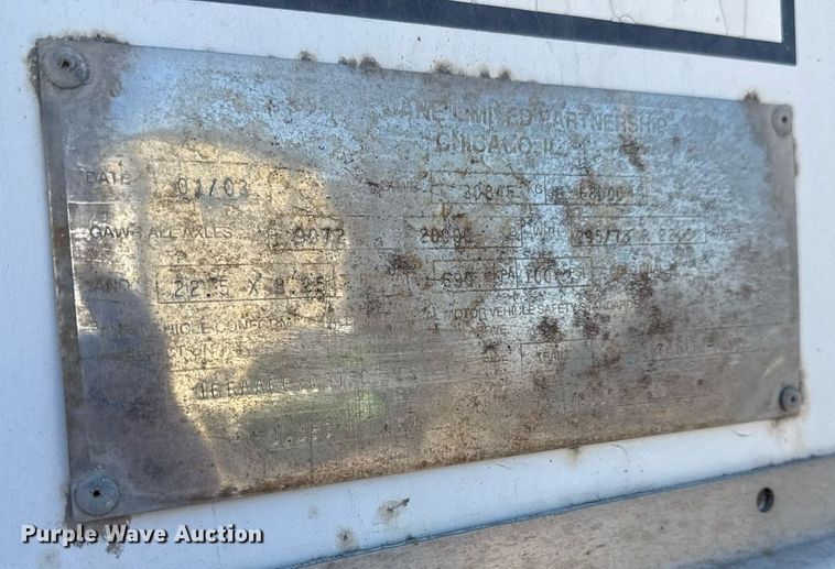 image for item ED3997 2003 Great Dane dry van trailer