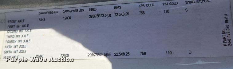 image for item ED4001 2011 Freightliner M2 semi truck