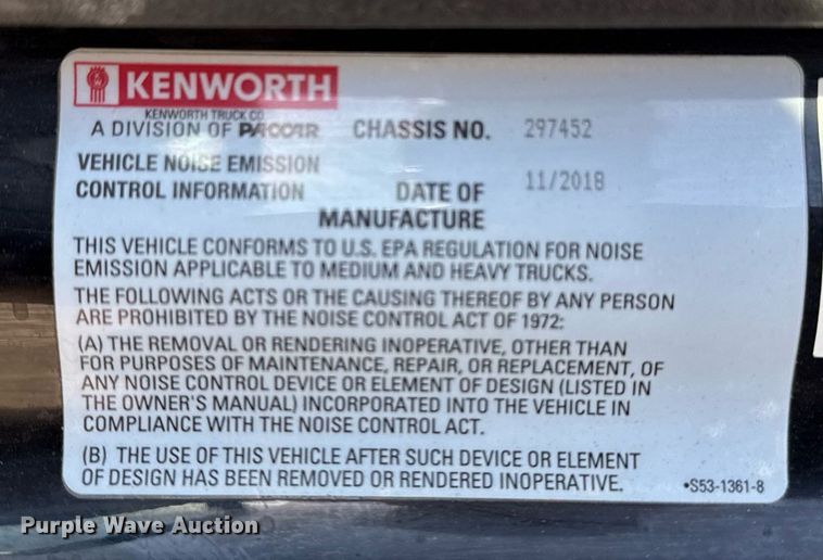 image for item EG2623 2019 Kenworth T680 semi truck