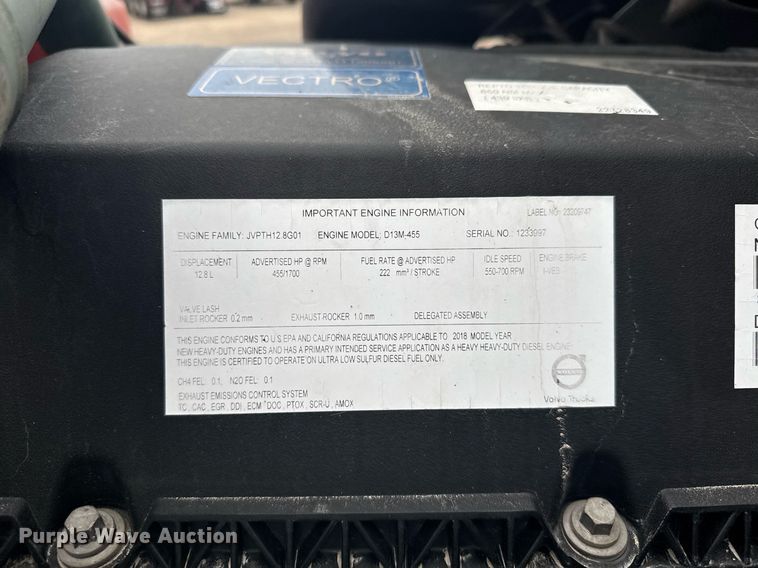 image for item EG6283 2019 Volvo VN semi truck