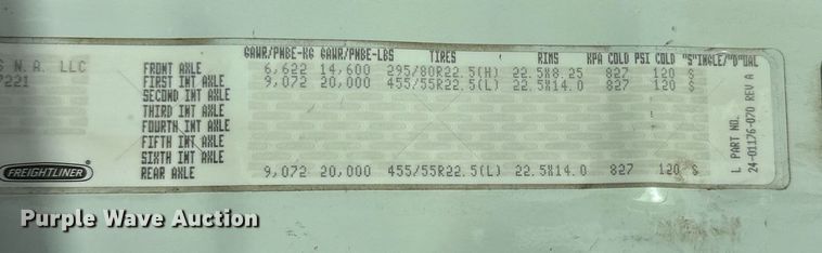 image for item EK0520 2014 Freightliner Cascadia semi truck