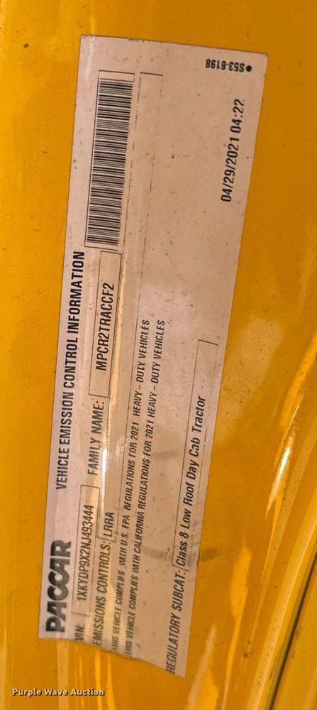 image for item EK0567 2022 Kenworth T680 semi truck