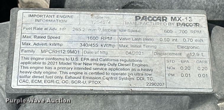 image for item EK0573 2022 Kenworth T680 semi truck