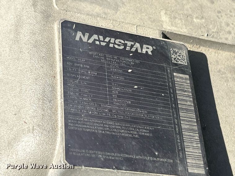 image for item EK2732 2015 International 8600 SBA semi truck