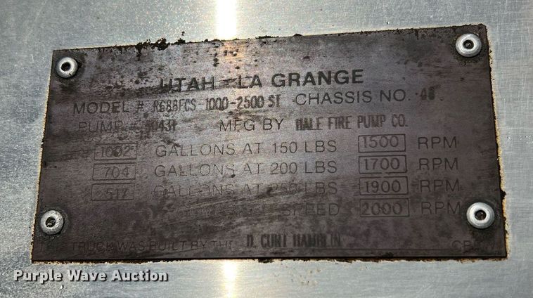 image for item EL5721 1985 Mack R688FCS pumper fire truck