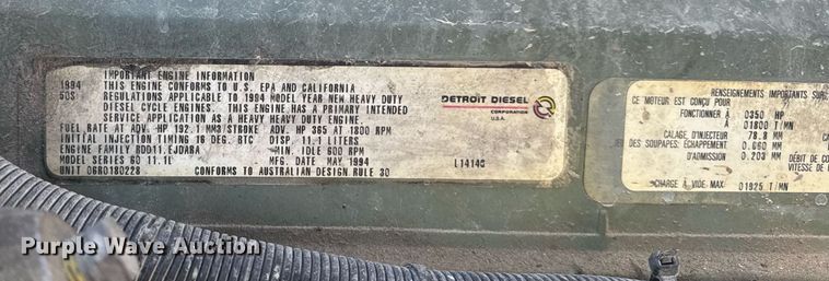 image for item EM3574 1995 Freightliner FLD120 semi truck