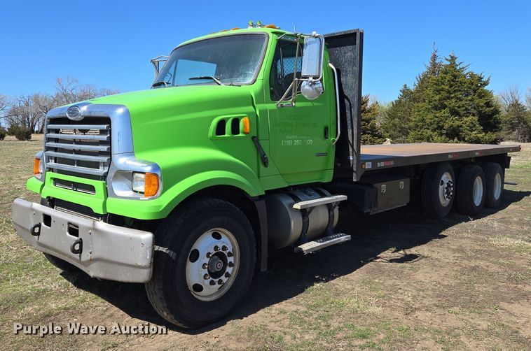 image for item EN8818 2008 Sterling L-Line flatbed truck