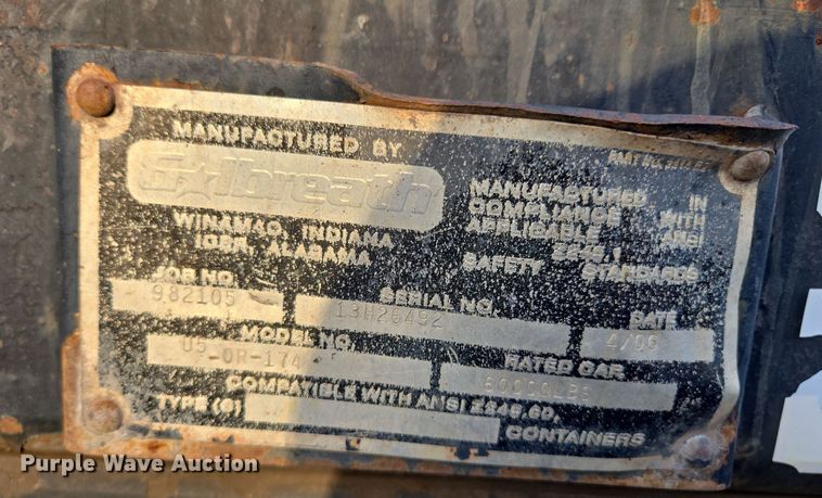 image for item EQ6849 2007 Mack Granite CV713 roll-off container truck