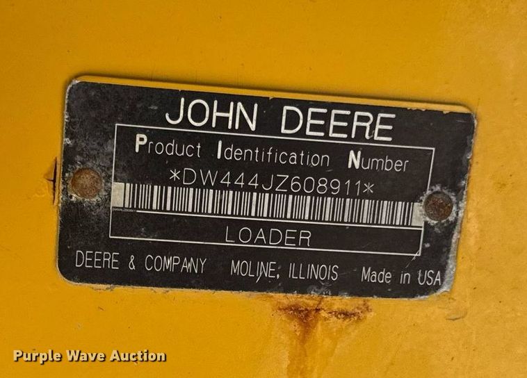 image for item ED4033 2006 John Deere 444J wheel loader