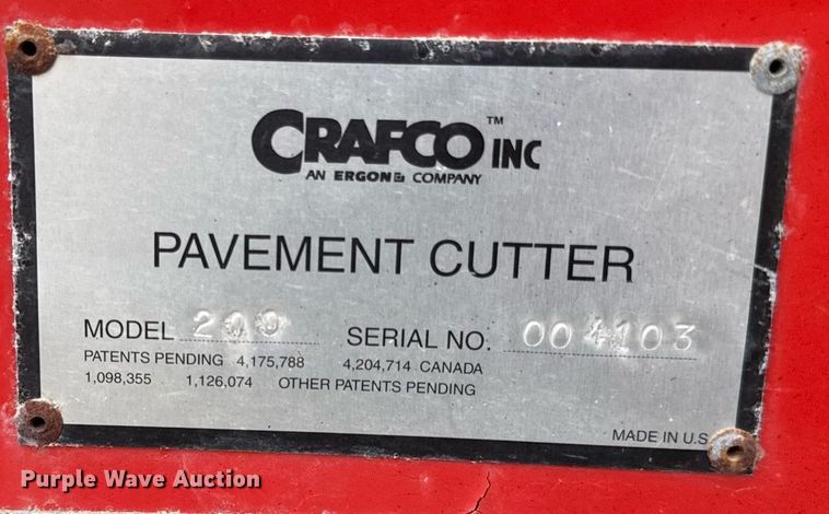 image for item ED4057 Crafco Pavement cutter 200 crack router