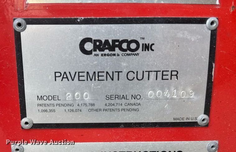 image for item ED4058 Crafco Pavement cutter 200 crack router