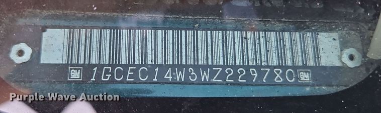 image for item EI8871 1998 Chevrolet C1500 pickup truck