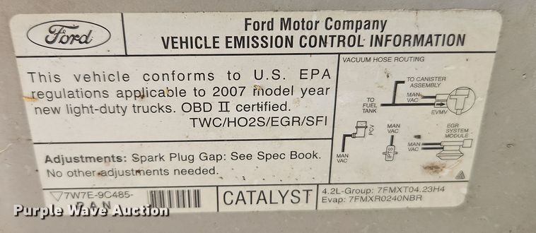 image for item EI8880 2007 Ford F150 XL pickup truck