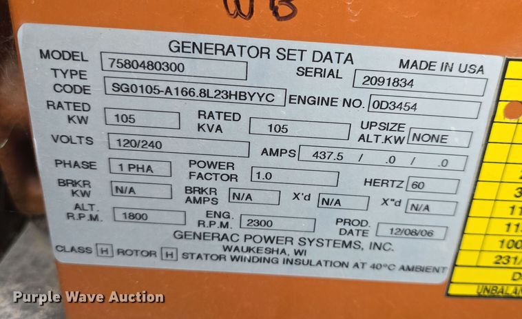 image for item EK5056 Generac Power Systems generator