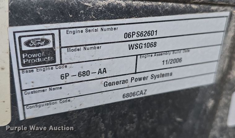 image for item EK5057 Generac Power Systems generator