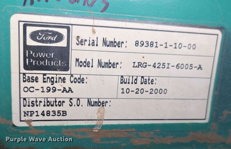 image for item EK5062 Onan generator