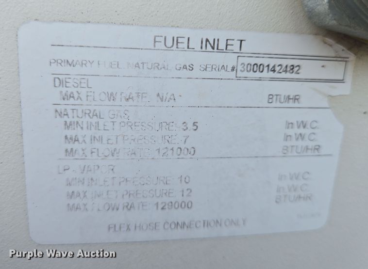 image for item EN8712 Generac G0062450 generator