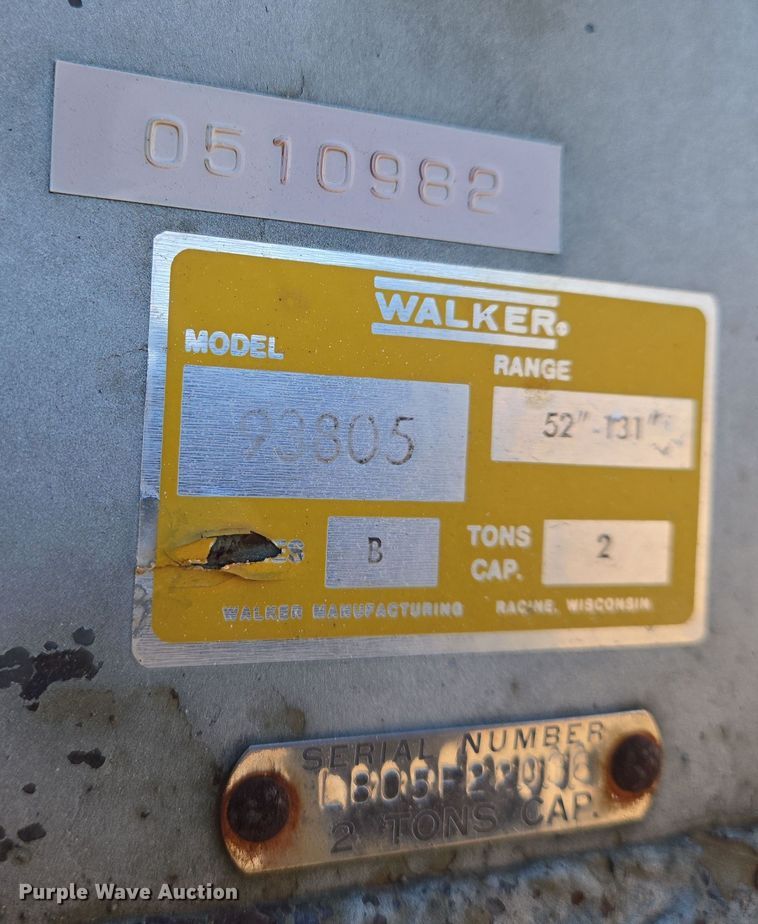 image for item EN8729 Walker 93805 engine hoist