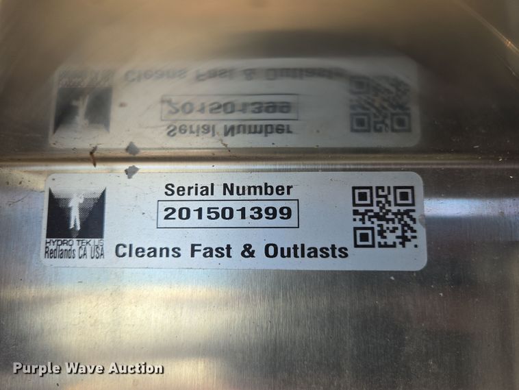 image for item EN8742 2015 Hydrotek hot pressure washer