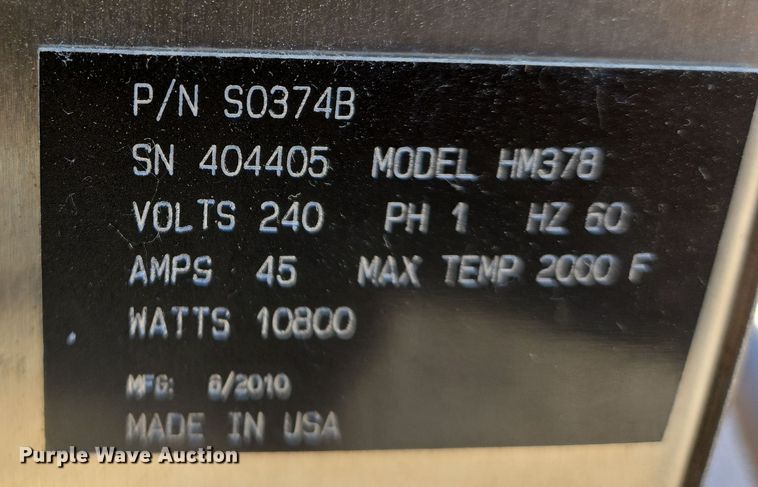 image for item EN8759 Gilson HM 378 binder ignition system 