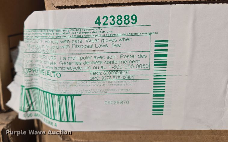 image for item EN8766 Approximately 150 Phillips Alto T12 light bulbs