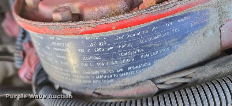 image for item EN8771 2009 Sterling  L-Line dump truck