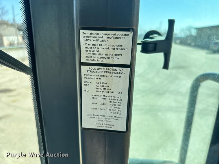 image for item EQ1202 2006 John Deere 444J wheel loader