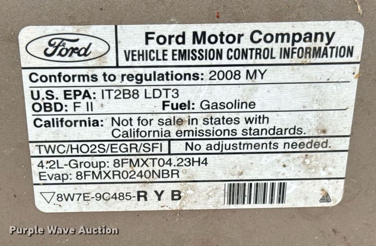 image for item EQ1203 2008 Ford F150 XL pickup truck