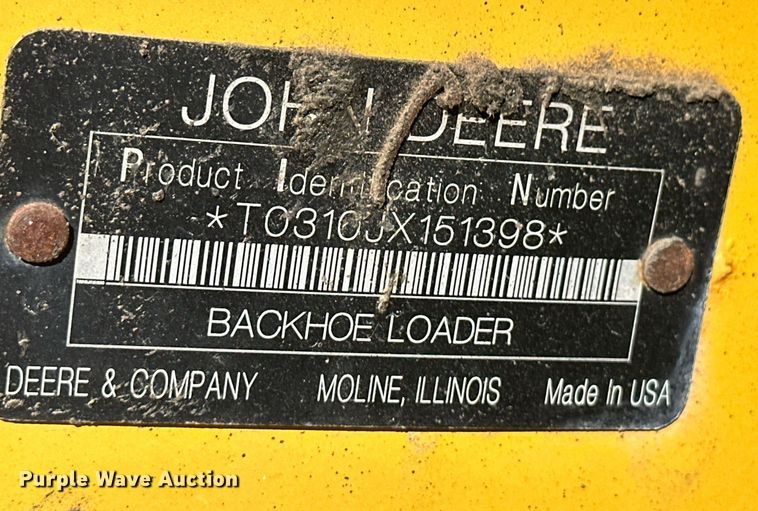 image for item ER8849 2007 John Deere 310J backhoe