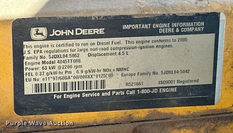 image for item ER8850 2005 John Deere 310G backhoe