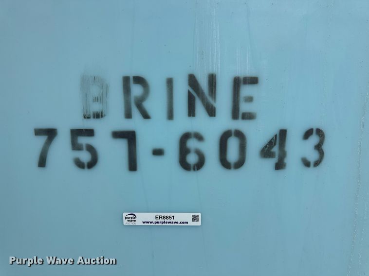 image for item ER8851 Salt brine poly storage tank