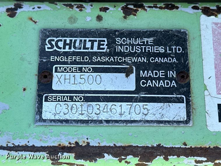 image for item ER8869 Schulte XH1500 batwing rotary mower