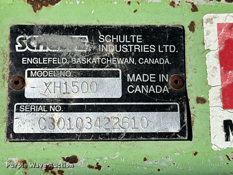 image for item ER8876 Schulte XH1500 batwing rotary mower